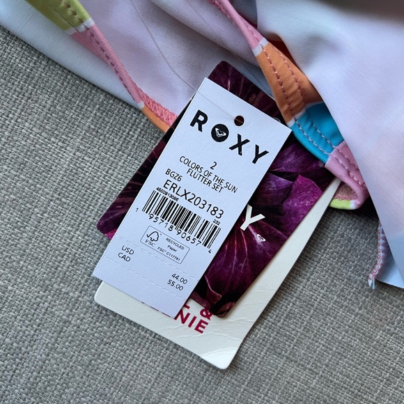 Roxy kids Colors Of The Sun Two Piece Flutter Bikini Set - Picture 5 of 8